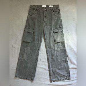 Cotton On high rise, wide leg jeans, size 10, barely worn!